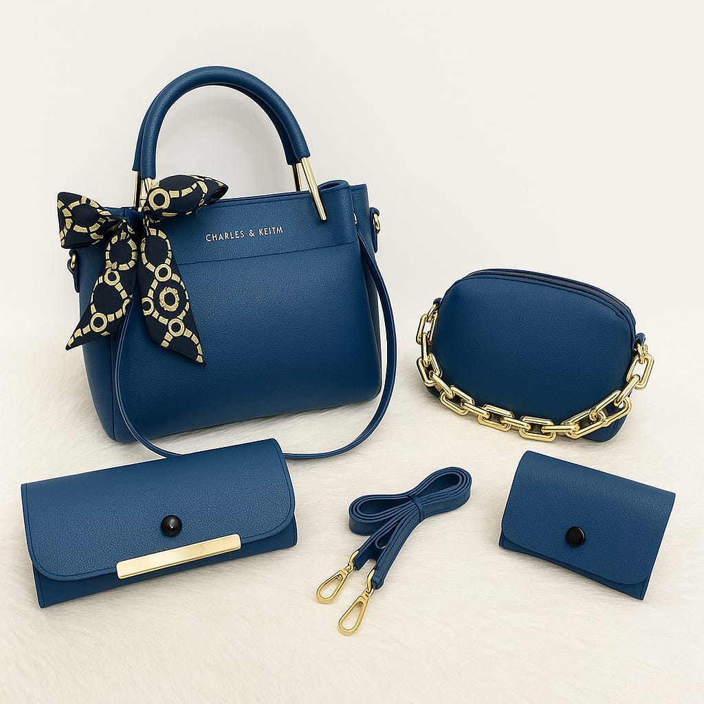 Elegant 4-Piece Handbag Set
