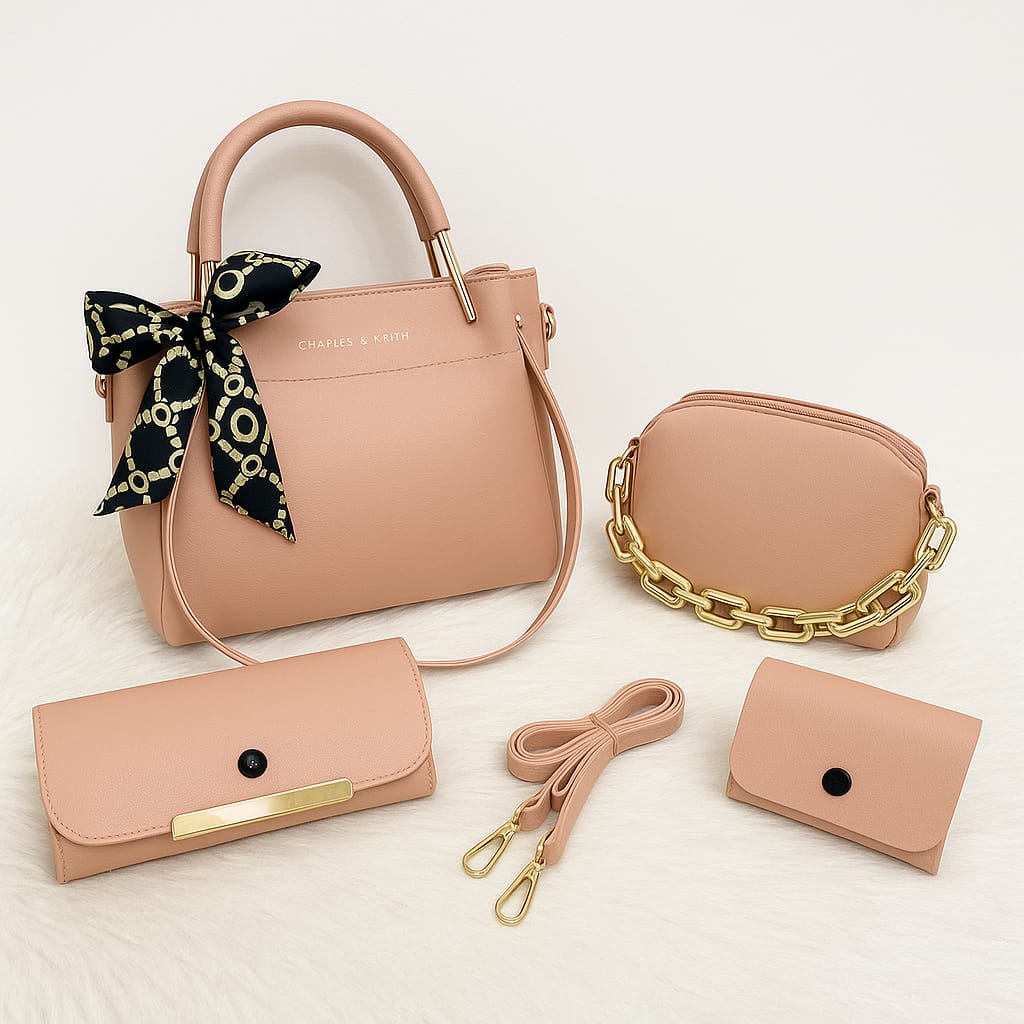 Elegant 4-Piece Handbag Set
