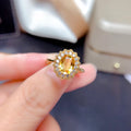 Oval Diamond Yellow Gold - Ring