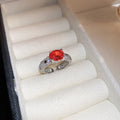 Red Diamond Silver - Ring
