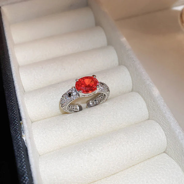 Red Diamond Silver - Ring