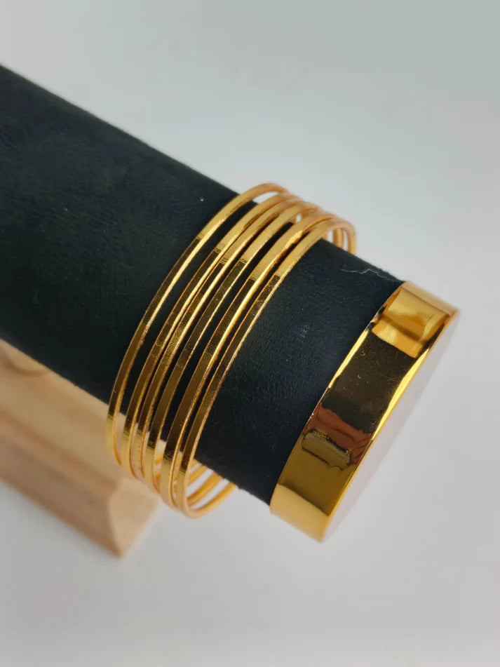 Gold Bangle - Set Set Of 6 Style 2