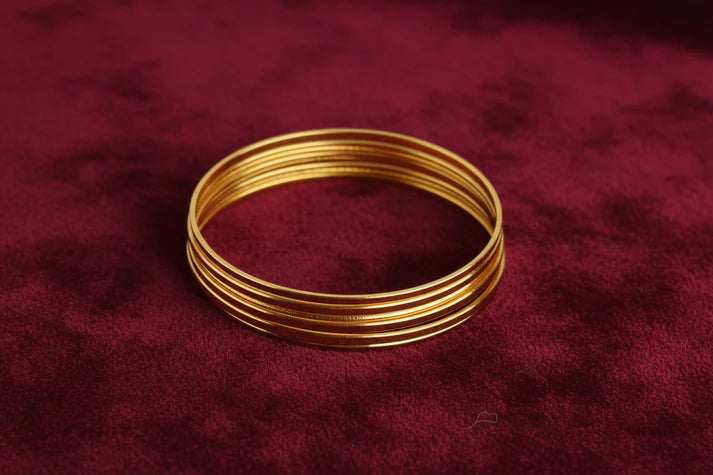 Gold Bangle - Set Set Of 6 Style 2