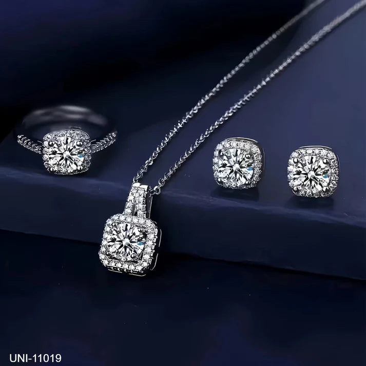 Diamonds Square Silver - Jewelry Set